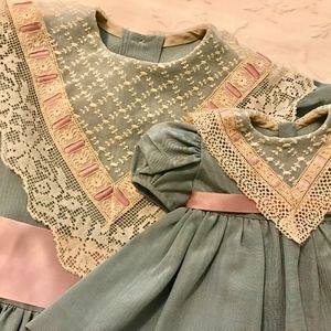 Designer Dress & American Girl Doll Dress